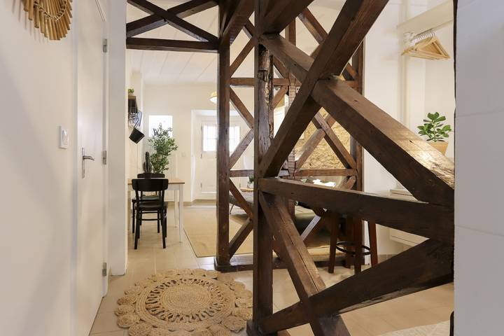 Estudio entero, Golden Studio Inside Castle Walls in Santa Maria Maior, Costa de Lisboa