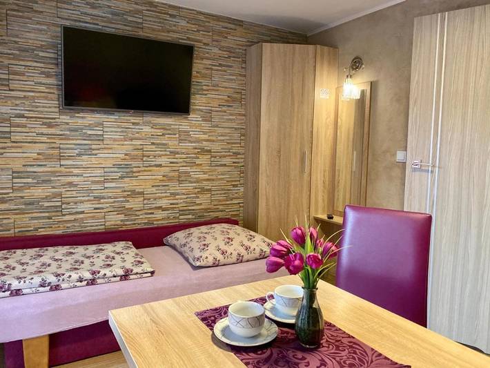 Apartament wakacyjny dla 2 osób, z taras i widok, zwierzęta dozwolone w Gniezno