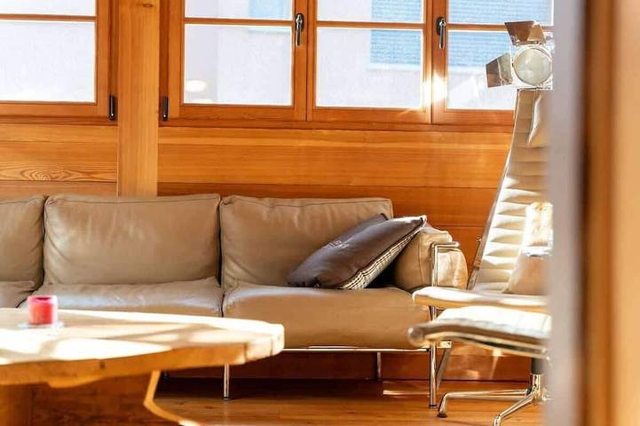 Hütte für 7 Personen, mit Balkon und Garten in St. Moritz