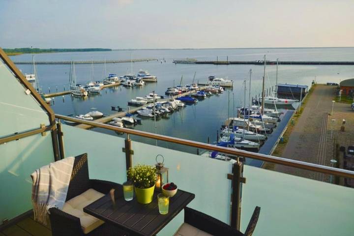 Ferienwohnung mit Meerblick für 4 Personen, mit Balkon und Ausblick