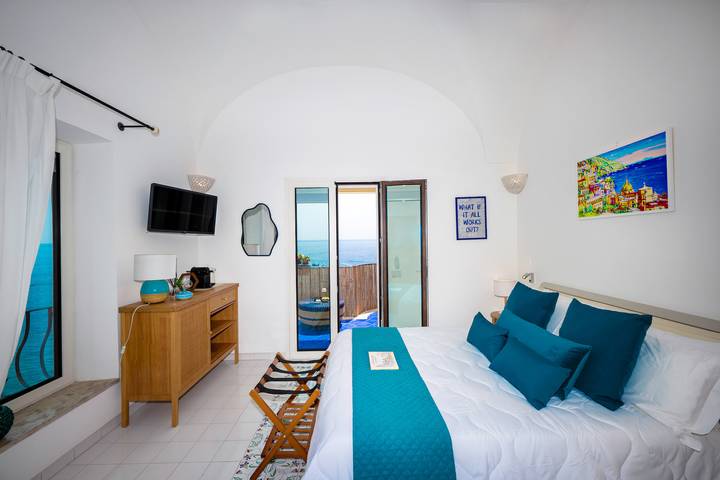 Ferienwohnung für 2 Personen, mit Ausblick und Balkon/Terrasse in Positano