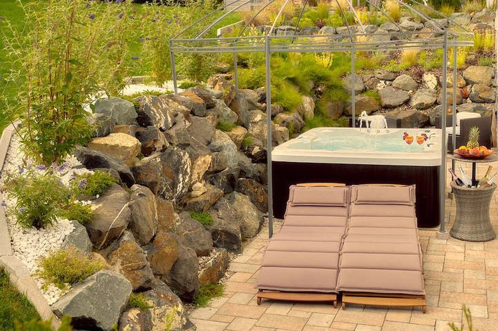 Ferienhaus für 5 Personen, mit Whirlpool und Garten sowie Sauna in Lechbruck am See