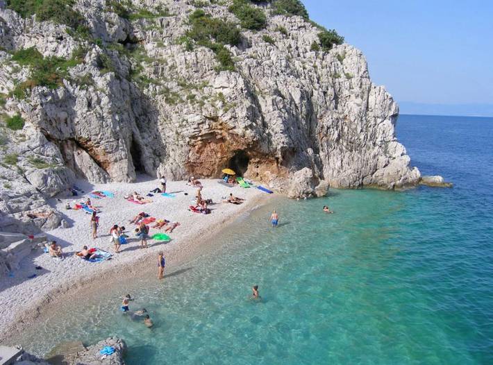 Ferienwohnung für 4 Personen, mit Meerblick und Garten sowie Balkon in Moscenicka Draga - 2