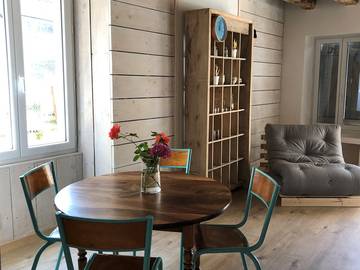 Gîte pour 8 personnes, avec terrasse et jardin, animaux acceptés à Saint-Satur