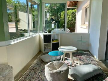 Gîte pour 8 personnes, avec terrasse et jardin, adapté aux familles dans Office De Tourisme D Hossegor