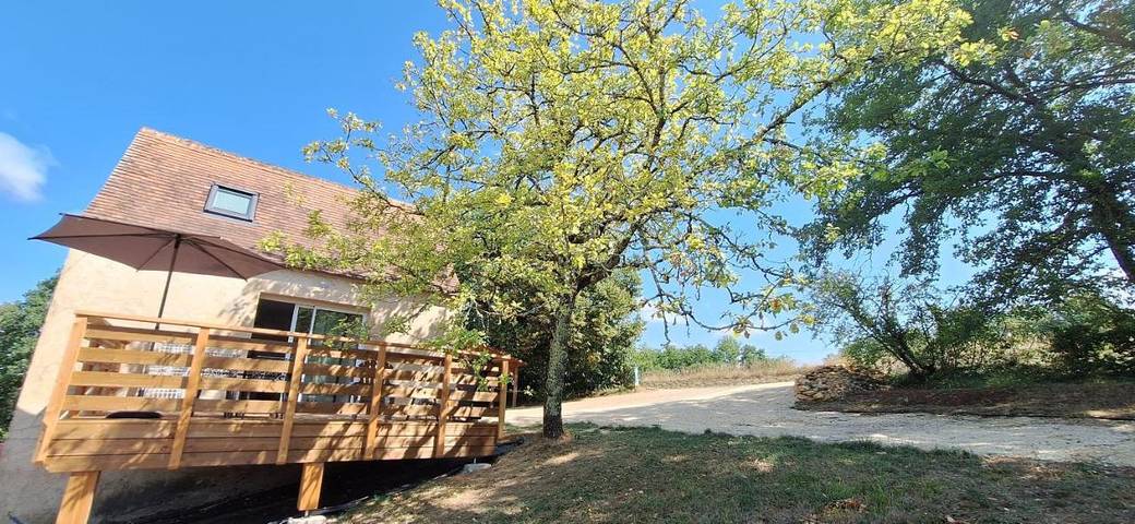 Maison de vacances pour 4 personnes, avec Terrasse ainsi que Jardin et Vue