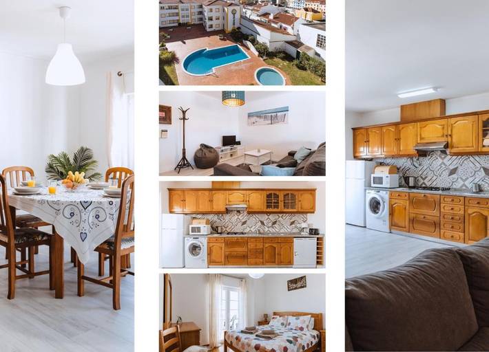 Casa de férias para 4 pessoas, com vista e piscina e ainda varanda em Silveira (Portugal)