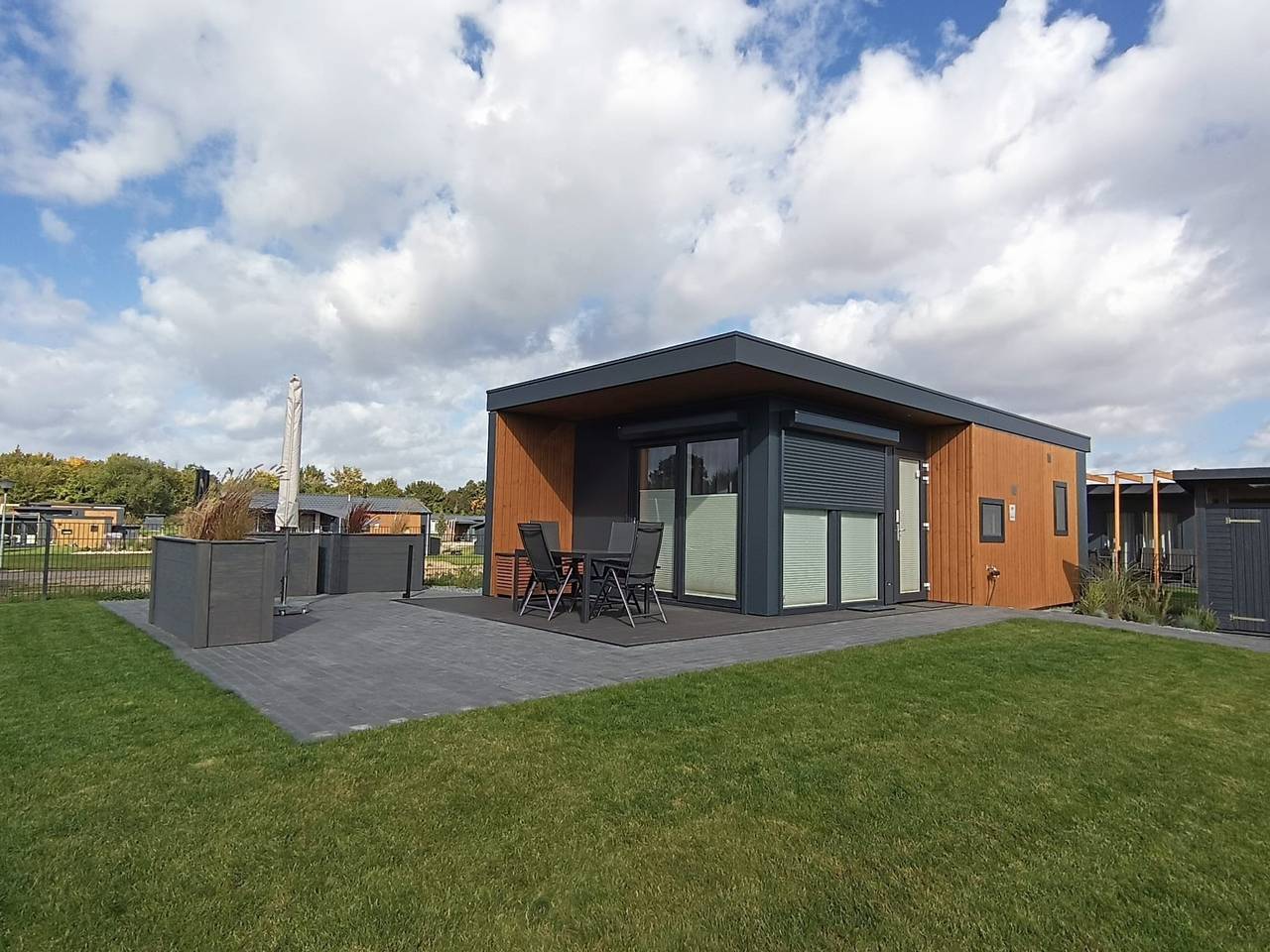 Chalet Black Pearl Ostsee nah Lübecker Bucht / Hund / Zaun / umzäunt in Süsel, Powiat Ostholstein