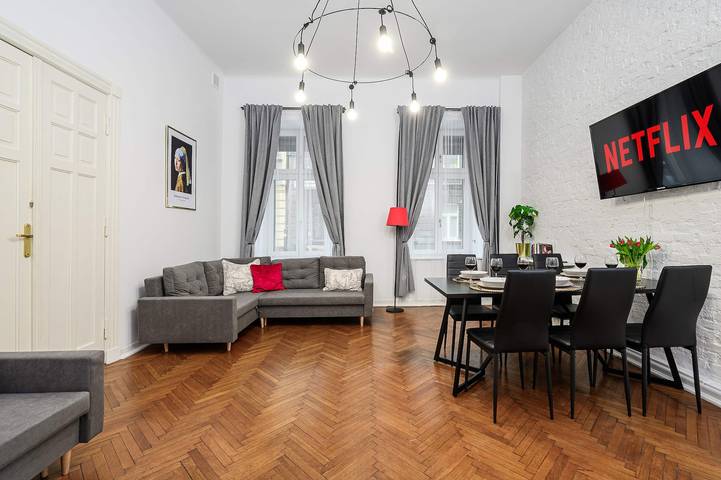 Cały apartament, Apartament wakacyjny dla 8 osób in Łódź, Województwo łódzkie