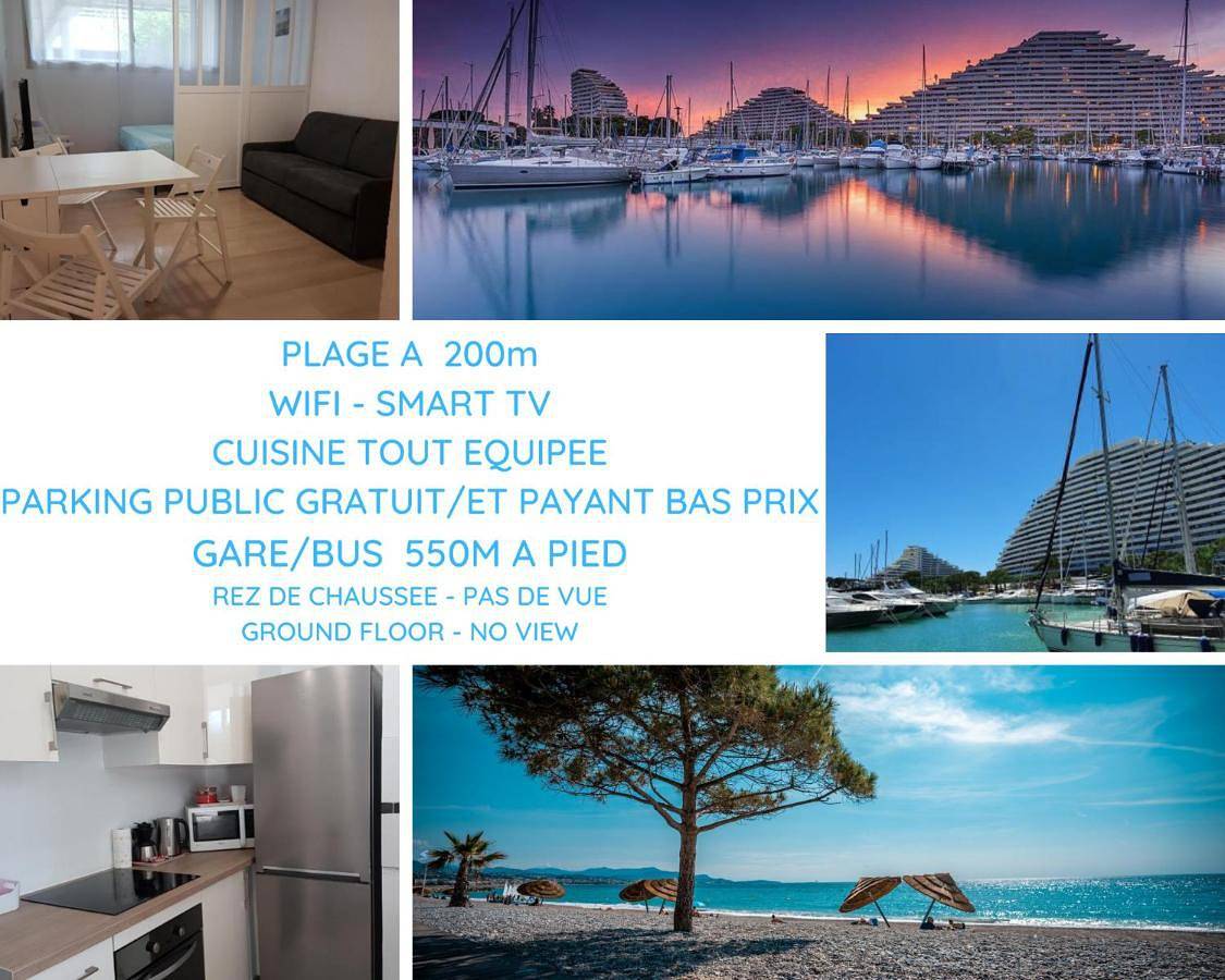 Appartement entier, Venus - Climatisé - Marina Baie des Anges in Villeneuve-Loubet Plage, Villeneuve-Loubet