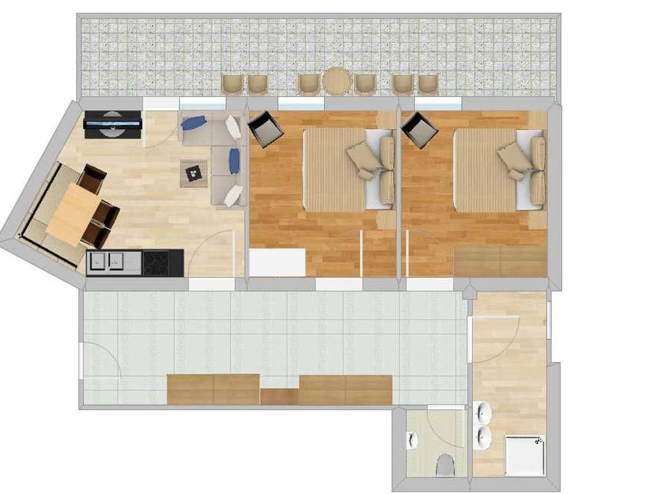 Ganze Ferienwohnung, Apart Sunnbichl Ferienwohnung in Nauders - Appartement für 2-5 Personen in Nauderer Berge, Nauders