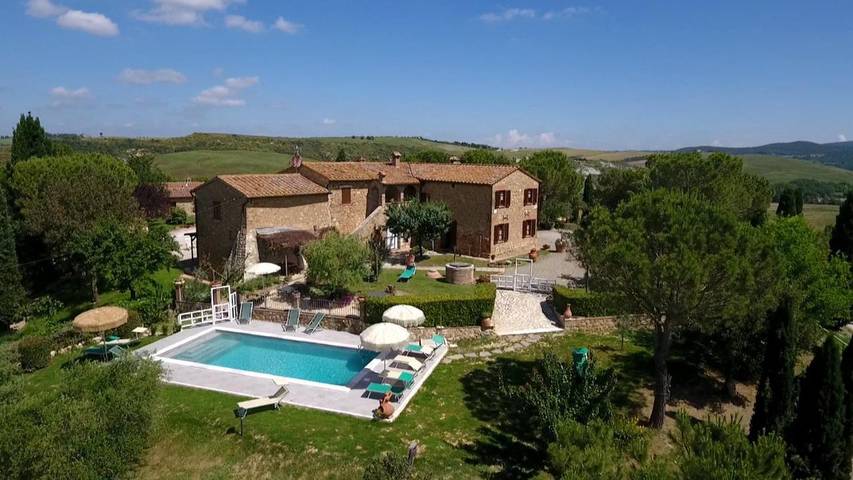 Casa vacanza per 6 persone, con Giardino e Piscina nonché Panorama a San Quirico d'Orcia
