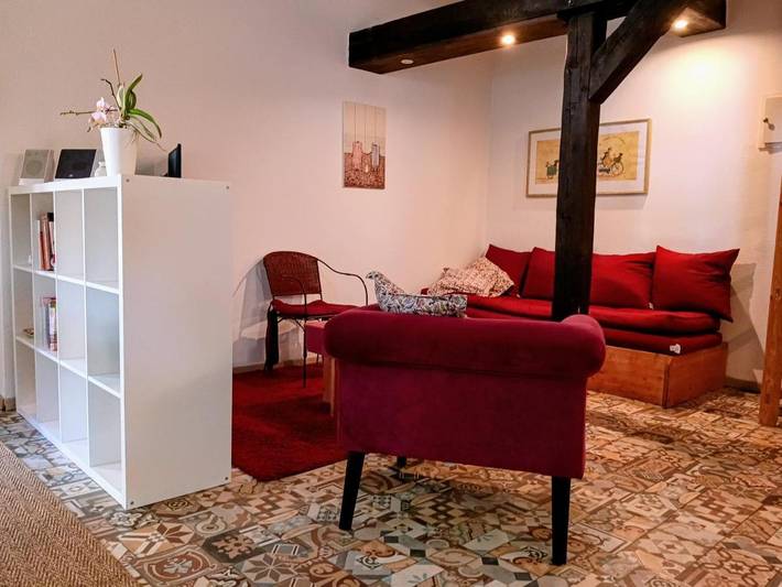 Ferienwohnung für 5 Personen, mit Garten und Sauna sowie Ausblick in Behren-Lübchin