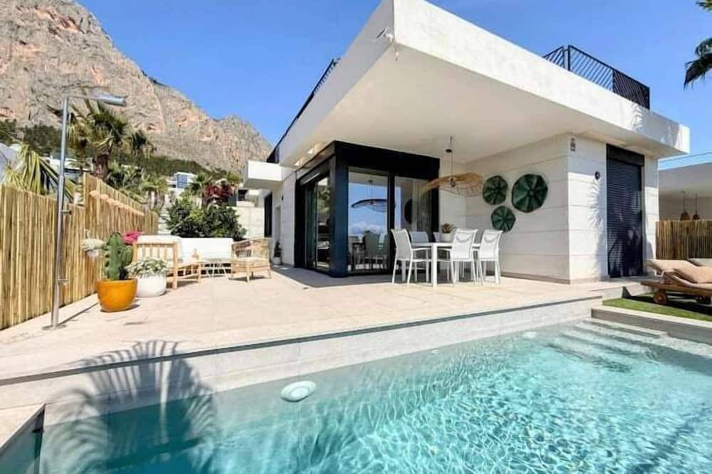 Villa mit beheiztem Pool und Meerblick in Polop, Costa Blanca