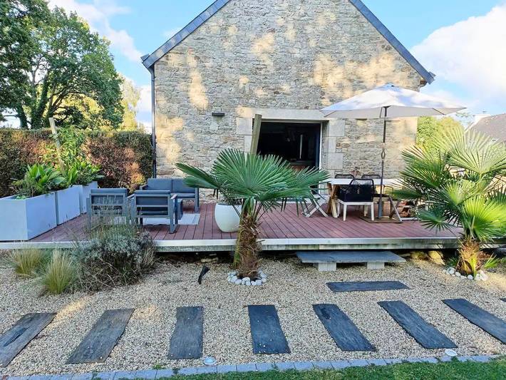 Gîte pour 6 personnes, avec jardin et terrasse, animaux acceptés à Guidel