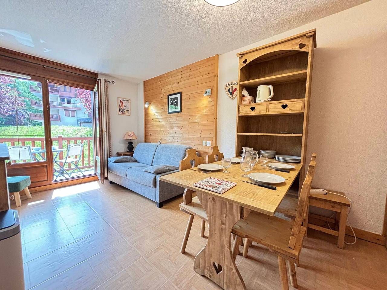 Appartement entier, Charmant appartement pour 4 personnes au pied des pistes avec piscine in Flumet, Région d'Albertville