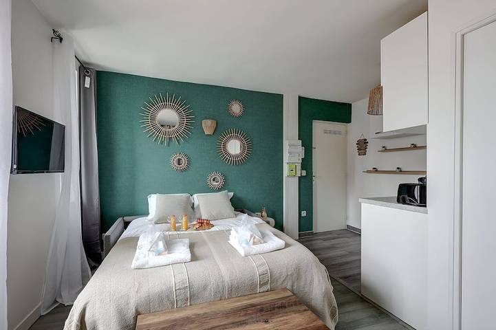 Ganze Wohnung, Thebluestay 203 - Elegant and charming studio in Bagnolet, Seine-Saint-Denis