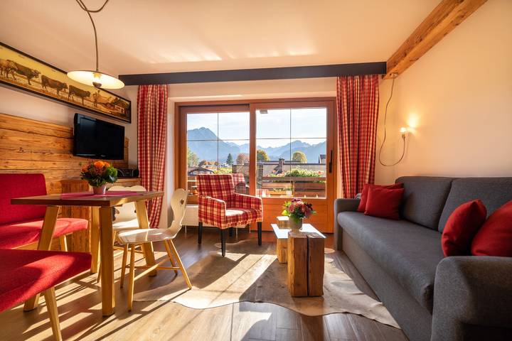 Pension für 2 Personen, mit Ausblick und Garten sowie Balkon und Sauna in Oberstdorf - 2