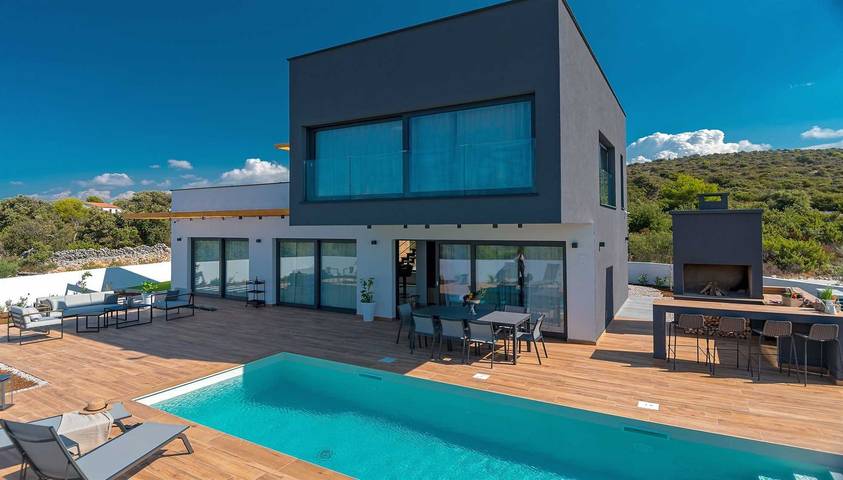 Dom wakacyjny dla 8 osób, z balkon i widok na ocean oraz sauna w Kanica