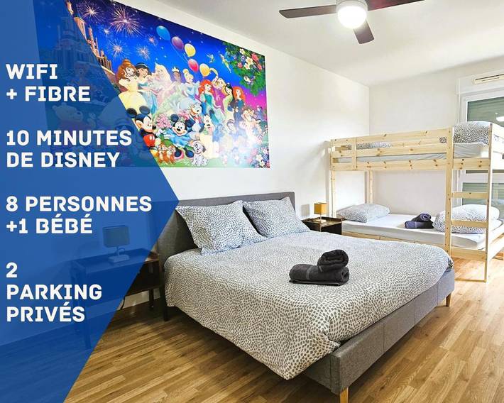 Last minute apartment voor 8 personen, met terras in Disneyland Paris