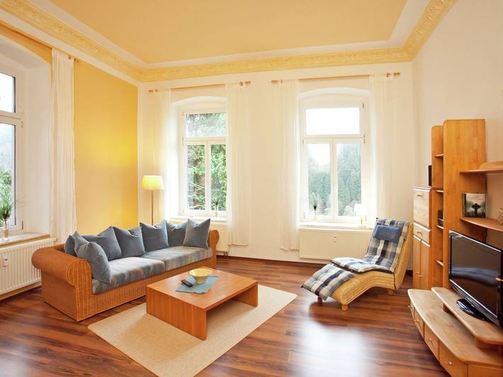 Ferienhaus für 3 Personen, mit Terrasse und Garten