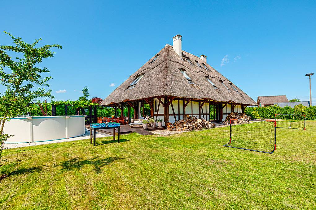 Pl 085.012 - Reetdachhaus Mussur in Przewłoka, Mar Baltico Polonia