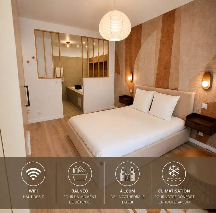 Appartement de vacances pour 2 personnes, avec Jacuzzi