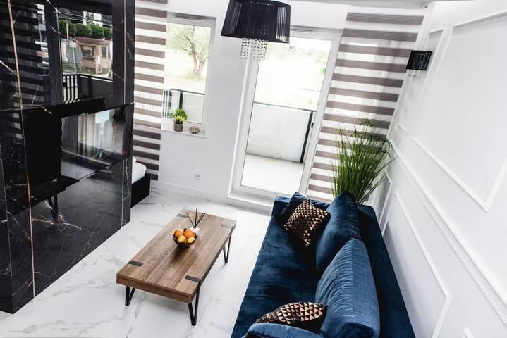Apartament wakacyjny dla 4 osób, z Balkon i Taras oraz Widok w Konin