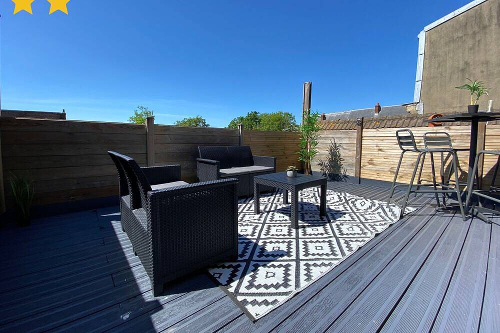 Ganze Wohnung, Le Roof Top-Apartment-Apartment-Ensuite in Calais, Calais und Umgebung