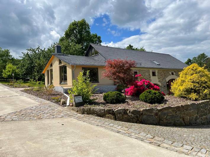 Ferienhaus für 4 Personen, mit Terrasse und Garten sowie Ausblick