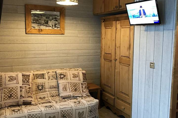 Ganze Wohnung, La Plagne-Montalbert, Studio für 4 Personen, Zentrum des Resorts, Ski-in-Ski-out in La Plagne, Aime-la-Plagne