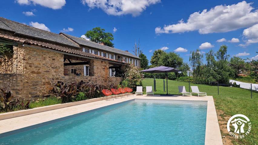 Gîte pour 8 personnes, avec piscine et terrasse, animaux acceptés dans le Tarn - 4