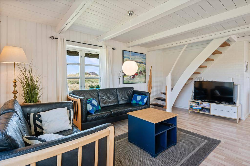 Reetgedecktes Ferienhaus mit Sauna, 300 m zum Strand in Ulfborg, Holstebro und Umgebung