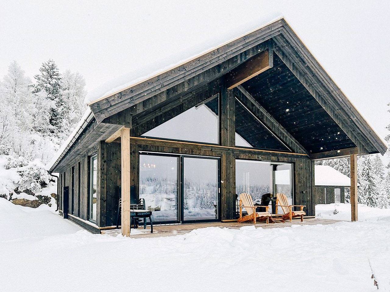 Moderne Berghütte in der Nähe eines tollen Wandergebietes in Ål