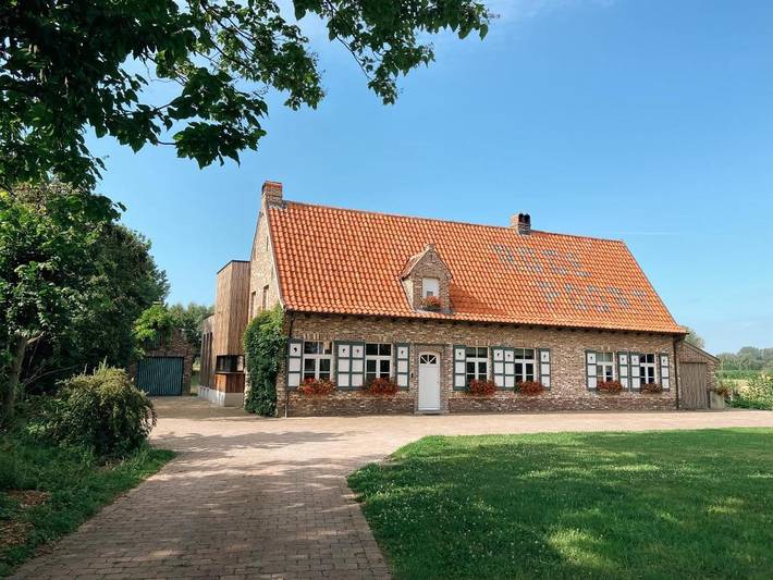 Chambre d’hôte pour 2 personnes, avec Terrasse ainsi que Jardin et Vue à Nevele