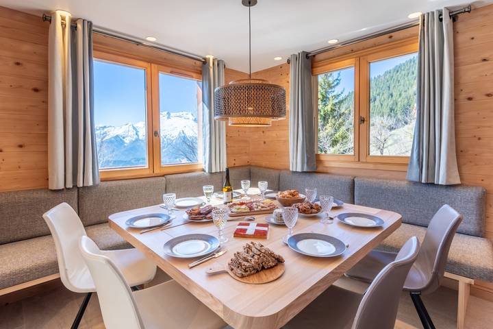 Chalet pour 8 personnes, avec Balcon et Terrasse ainsi que Jardin et Sauna à Manigod - 3