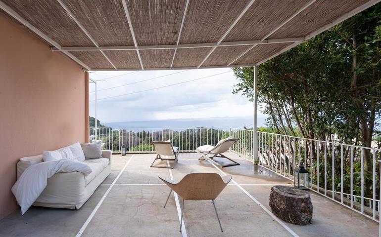 Villa pour 3 personnes, avec piscine et vue ainsi que terrasse et jardin, animaux acceptés à Capri - 4