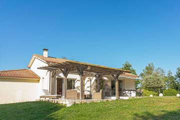 Location de vacances pour 9 personnes, avec balcon et jardin dans Eyjeaux