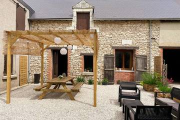 Gîte pour 6 personnes, avec jardin, animaux acceptés à Oisly