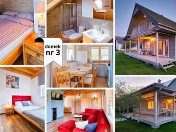 Bungalow für 10 Personen, mit Seeblick und Garten sowie Ausblick, mit Haustier in Mielno