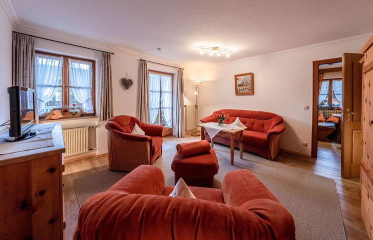 Gîte pour 2 personnes, avec vue ainsi que balcon et sauna à Mittenwald - 4
