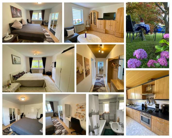 Ferienwohnung für 5 Personen, mit Garten und Ausblick in Melsungen