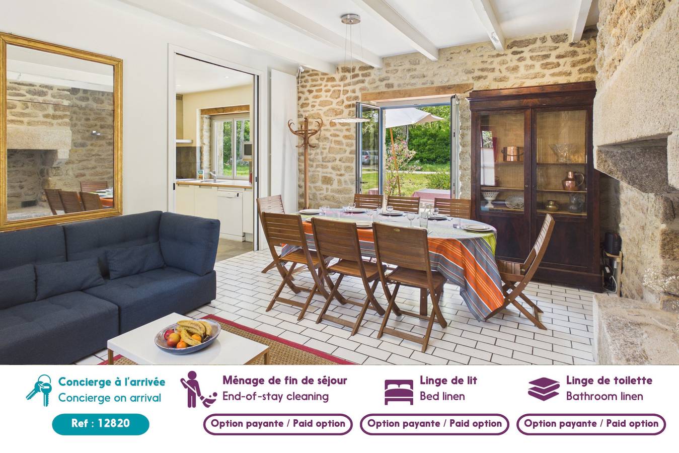 Maison pour 8 avec jardin, terrasse et barbecue in Plobannalec-Lesconil, Côte de Cornouaille