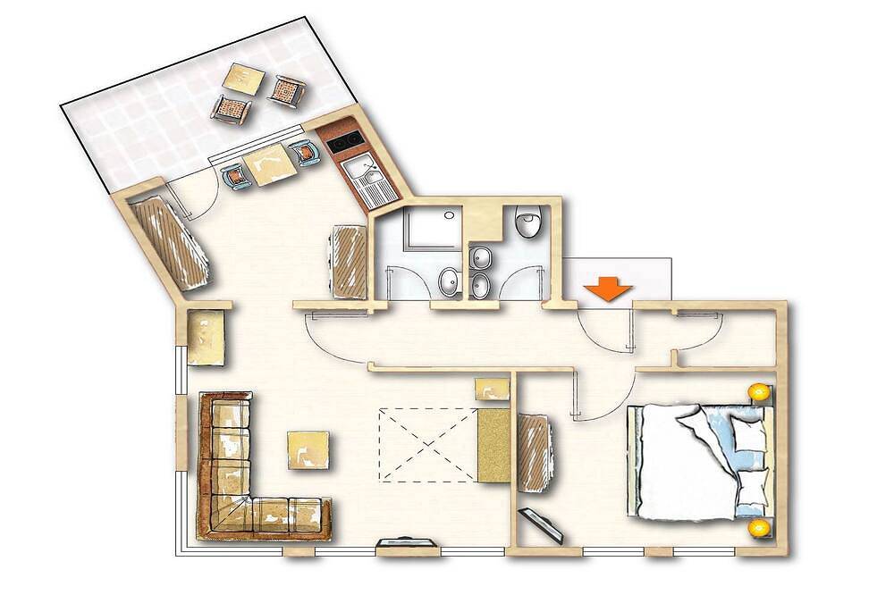 Apartamento inteiro, Vacation apartment, 47-59sqm, 1 bedroom, max. 4 persons in Hausern, Floresta Negra do Sul