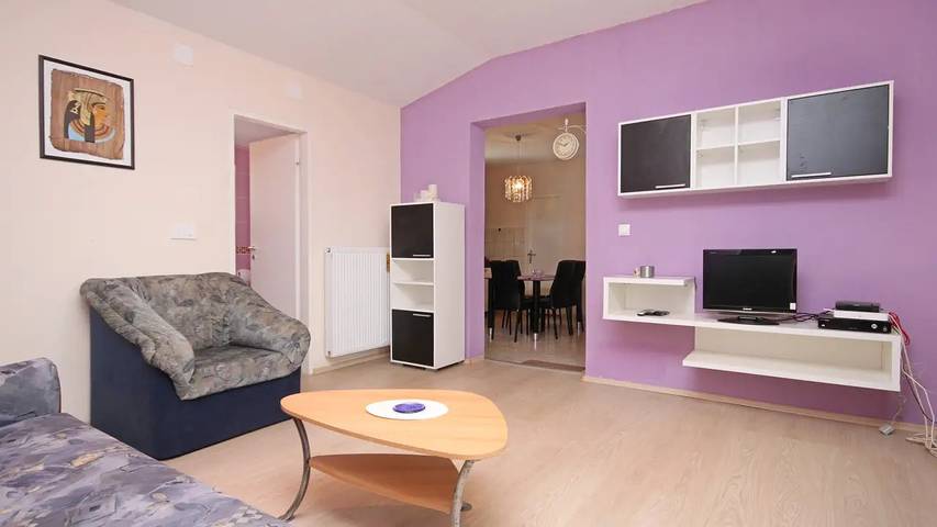 Apartament wakacyjny dla 5 osób, z taras w Pakoštane