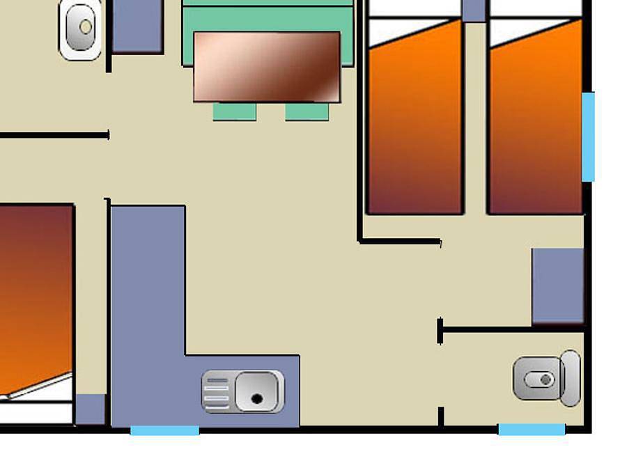 Camping Hippocampe - Mobilheim 4 personen - Loisir Confort Mini 21m² in Volonne, Forcalquier und Umgebung