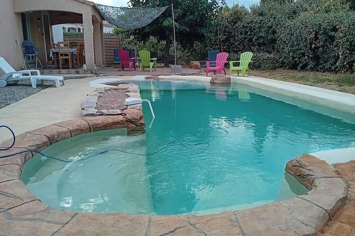 Maison de vacances pour 9 personnes, avec Piscine