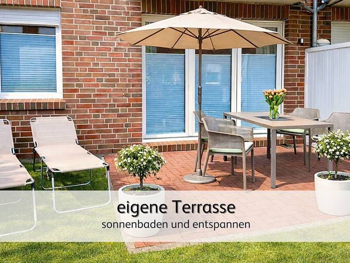 Ferienhaus für 5 Personen, mit Terrasse in Norddeich Mole