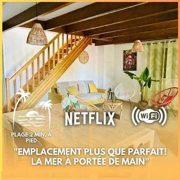 Location de vacances pour 6 personnes, avec jardin dans Plage de la Saline