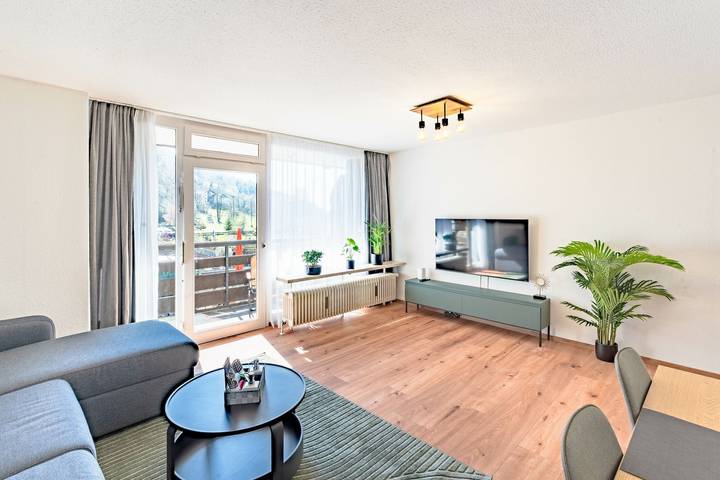 Ferienwohnung für 3 Personen, mit Balkon und Garten am Großer Alpsee